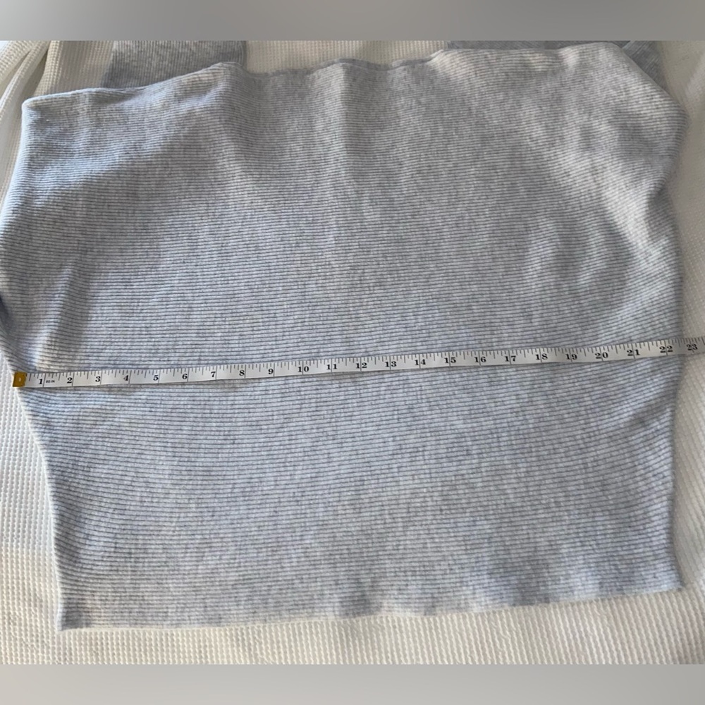 ARDENE light gray Horizontal Ribbed Dolman Sweater size XL NWT - Picture 4 of 13